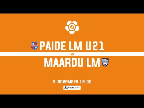 PAIDE LINNAMEESKOND U21 - MAARDU LINNAMEESKOND, ESILIIGA 28. voor