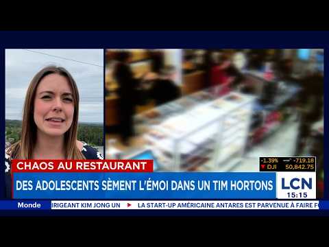 Un groupe de jeunes sème le chaos dans un Tim Hortons de Saguenay