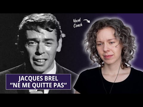"Ne me quitte pas" - Vocal Coach Reaction and Analysis of Jacques Brel performing LIVE