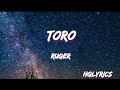 Ruger - Toro ( Lyrics Video ) Ruger live IN COLORS SHOW