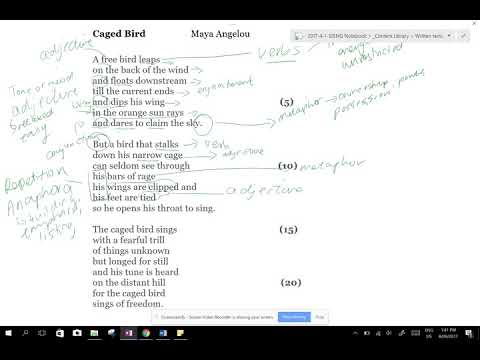 YouTube video about: How is marguerite like a caged bird?