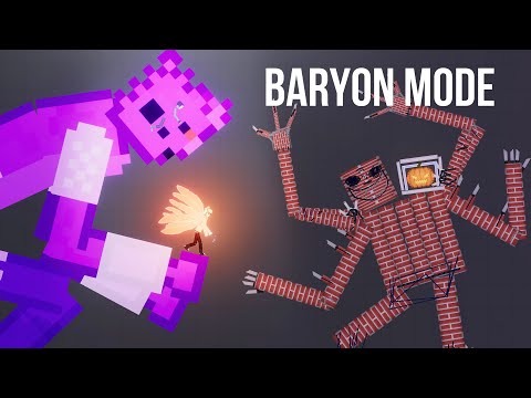 Naruto Baryon Mode vs Two-Headed Brick Golem - People Playground 1.22 beta