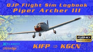 X-Plane 11 - Piper Archer III - Bullhead City to Grand Canyon | PilotEdge [Log 004]