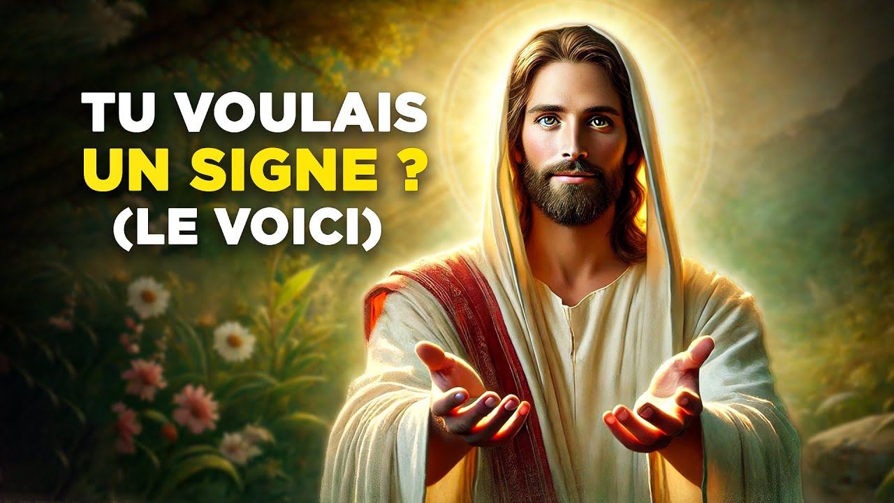 Dieu te dit  Tu m'as demandé un signe, le voici. Message de Dieu