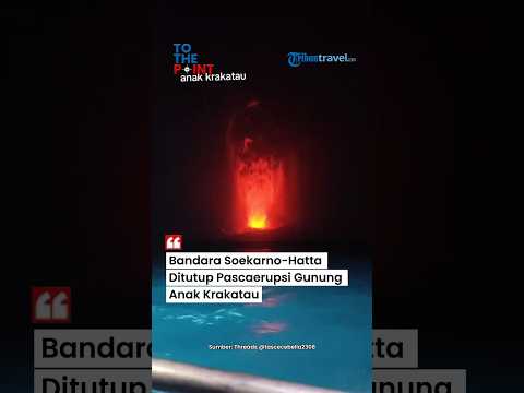 Utamakan Keselamatan Perjalanan, Bandara Soekarno-Hatta Ditutup Pascaerupsi Gunung Anak Krakatau