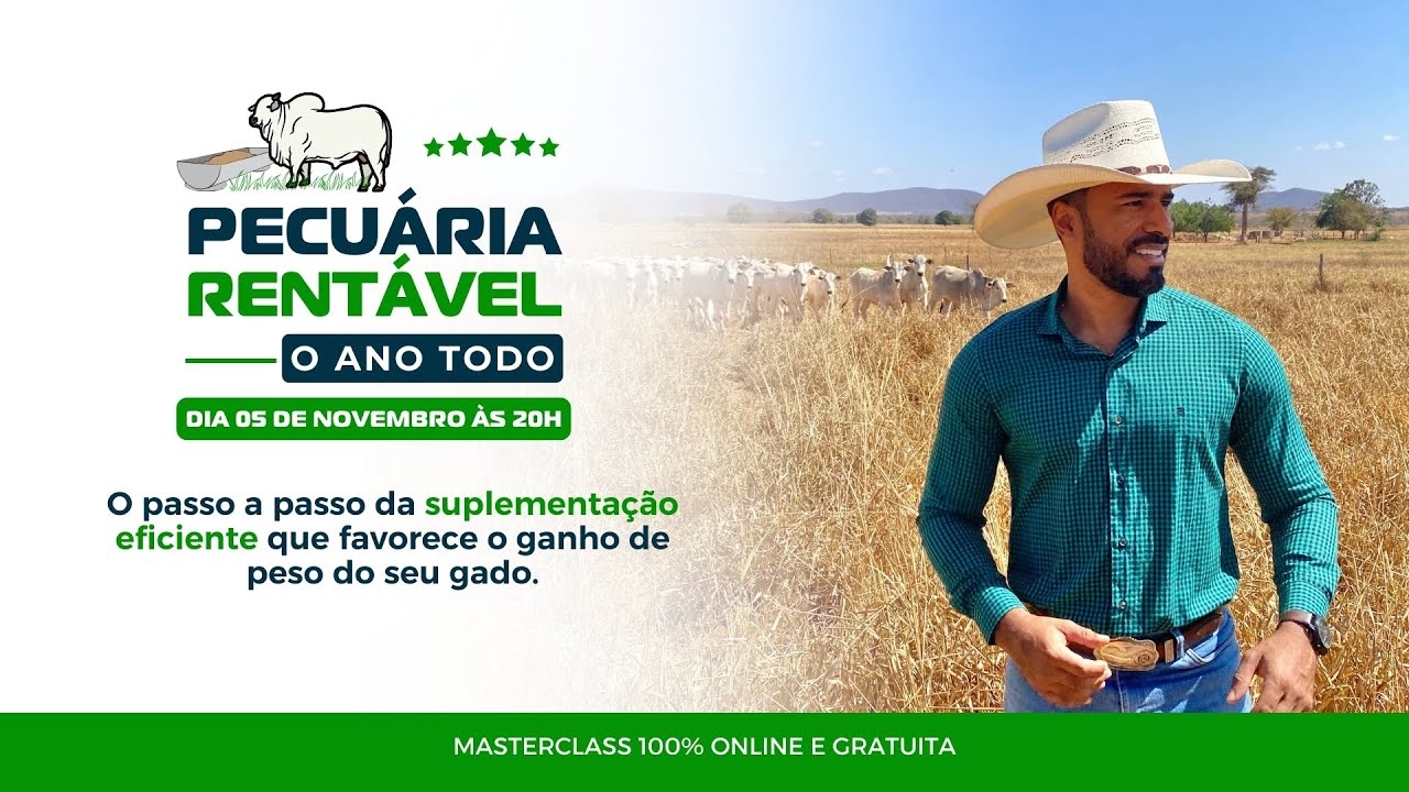 Masterclass pecuária rentável o ano todo