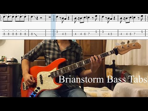 Arctic Monkeys - Brianstorm - Bass Cover Tabs in Video