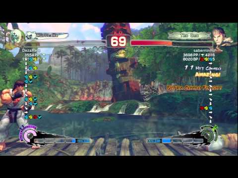 DezaRete [El Fuerte] Vs saberninho [Ryu] SSF4 AE Online Ranked Matches - PSN