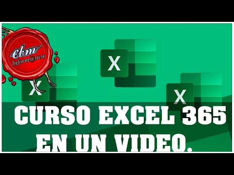 CURSO COMPLETO DE EXCEL 365 EN UN VIDEO (2024.)  - 80  LECCIONES - MAS DE 7 HORAS