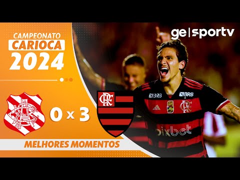 BANGU 0 x 3 FLAMENGO | MELHORES MOMENTOS | 8ª RODADA DO CAMPEONATO CARIOCA 2024 | ge.globo