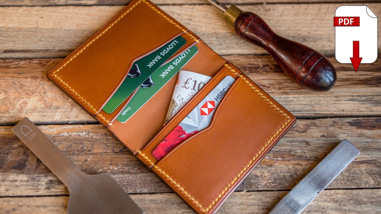 Make your own: Leather Folding Card Wallet - PDF Pattern Make Along