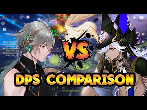 C0 Alhaitham Vs C0 Cyno DPS Comparison || Genshin Impact 3.4