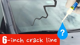 Windshield Long Crack Repair with RainX Kit: Does it work?
