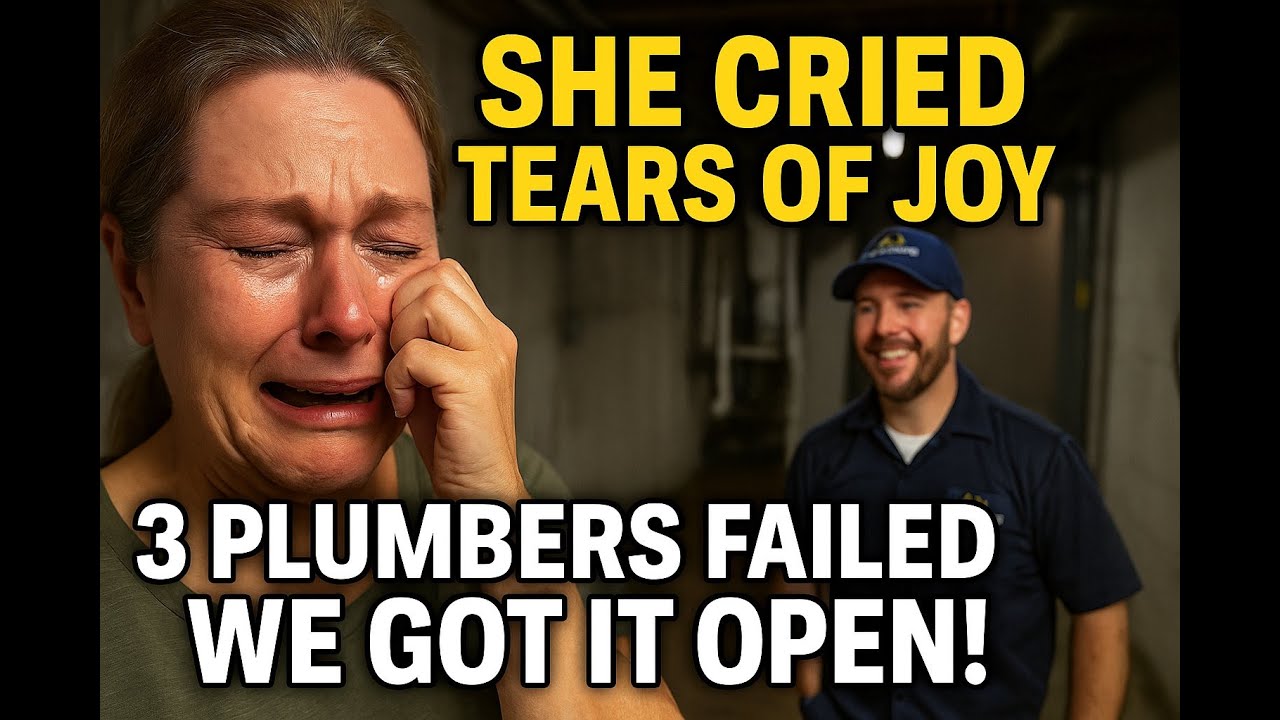She Cried Tears of Joy 😭   Flooded Basement Fixed After 3 Plumbers Failed