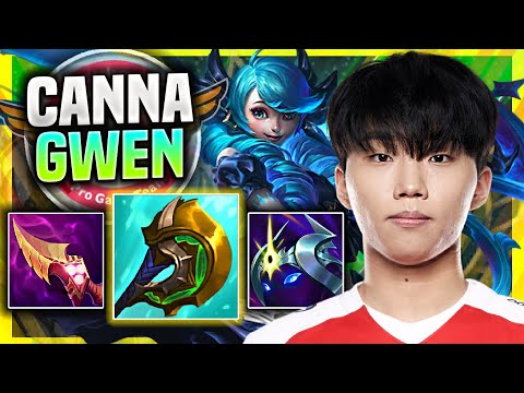 CANNA DESTROYING WITH NEW CHAMPION GWEN! - T1 Canna Plays Gwen Top vs Nocturne! | Season 11
