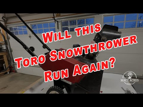 Can I Revive This Old Toro CCR Powerlite Snowthrower? Watch to Find Out!