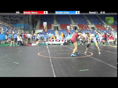105 lbs. QF - Brenda Reyna (WA) vs. Sariyah Jones (CA)