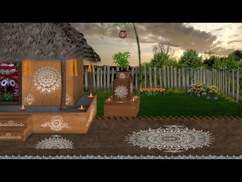 Nature Devotional House Background HD Video ll Animation Background Video ll Satish Designgraphy