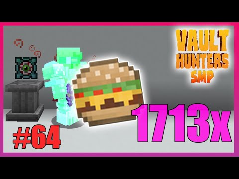 EATING 1,713 VAULT BURGERS!!  - Minecraft Vault Hunters SMP eps 64