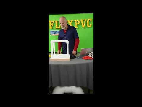 FlexPVC Science Project with Magnets and PVC pipe and fittings.