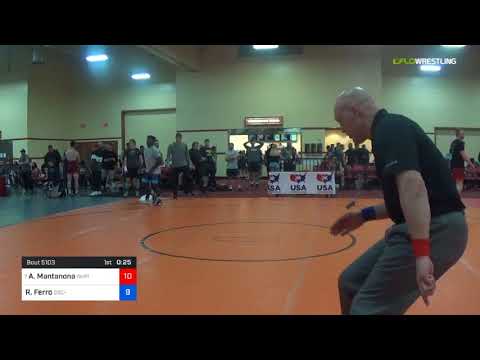 2018 Marine Corps US Open/UWW Junior Freestyle 79 Rnd Of 64 - Anthony Mantanona (OKRTC) Vs. Rya Fe