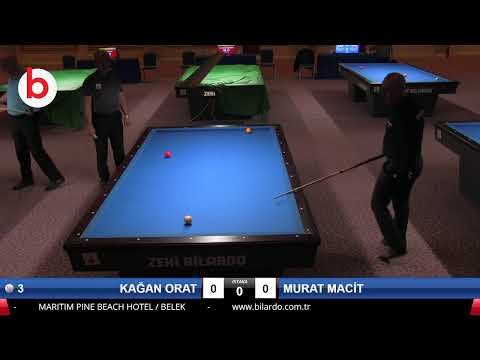 KAĞAN ORAT & MURAT MACİT Bilardo Maçı - 2020 TK 1.ETAP ANTALYA-6.ÖN ELEME