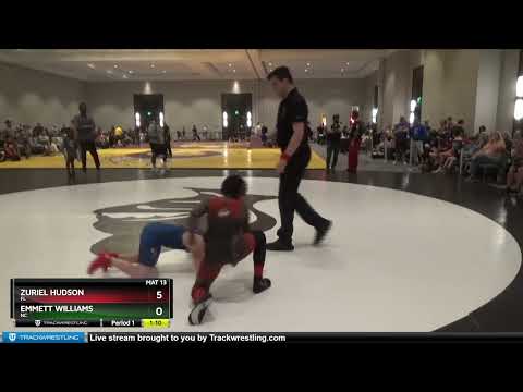 84-93 Lbs Round 2 - Zuriel Hudson, FL Vs Emmett Williams, NC 98b7