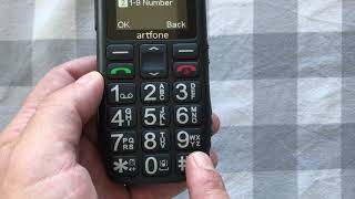 Artfone C1+ Big Button Phone User Instructions