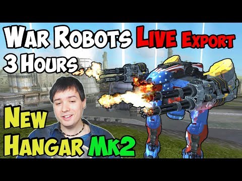 3 Hours WAR ROBOTS Gameplay - Awesome New Mk2 Hangar & Challenge Winners WR