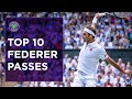 Roger Federer - 10 Incredible Passing Winners at Wimbledon