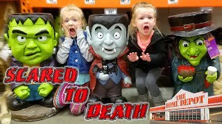 Madison Gets Scared to Death Shopping for the Best Halloween Store @ Home Depot! Spooky Animatronics
