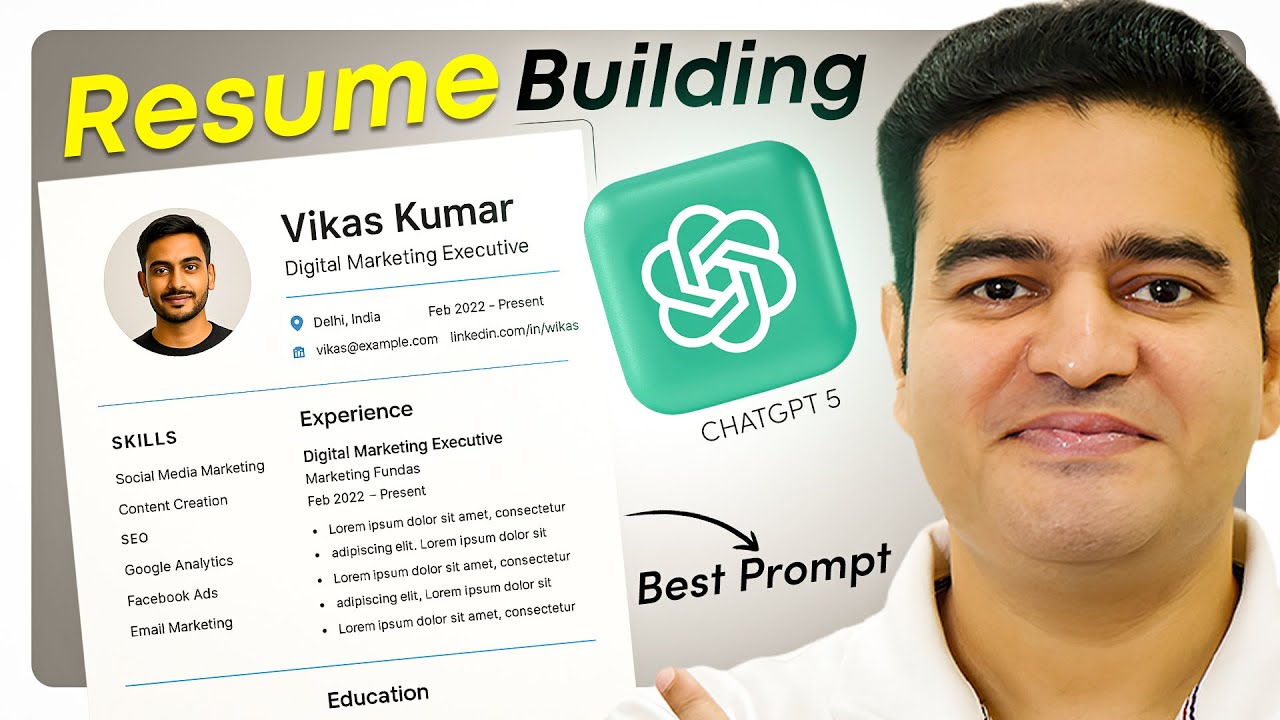 AI Resume Builder FREE | Perfect Prompt Formula for Resume Building | #resumebuilding #chatgpt5