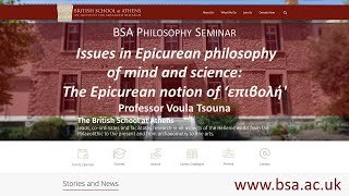 Voula Tsouna, “Issues in Epicurean philosophy of mind and science 1: The Epicurean notion of ‘επιβολή‘”