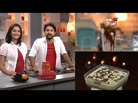 #RuchiVismayam | EP - 06 Strawberry Chocolate Shake & Chocolate Cake Pudding | | Mazhavil Manorama