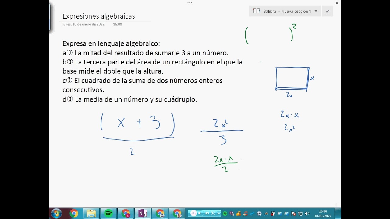Watch Explicación de expresiones algebraicas Now Explicación de expresiones algebraicas