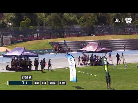 BOYS U14 200M HEAT 3 - 2018 STATE TRACK AND FIELD CHAMPIONSHIPS // LAVicTV