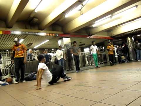 The Breeze Team Break-Dance on 34th Street Subway Station