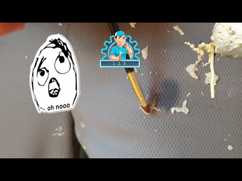 Video: How to remove expanding foam from fabric with acetone