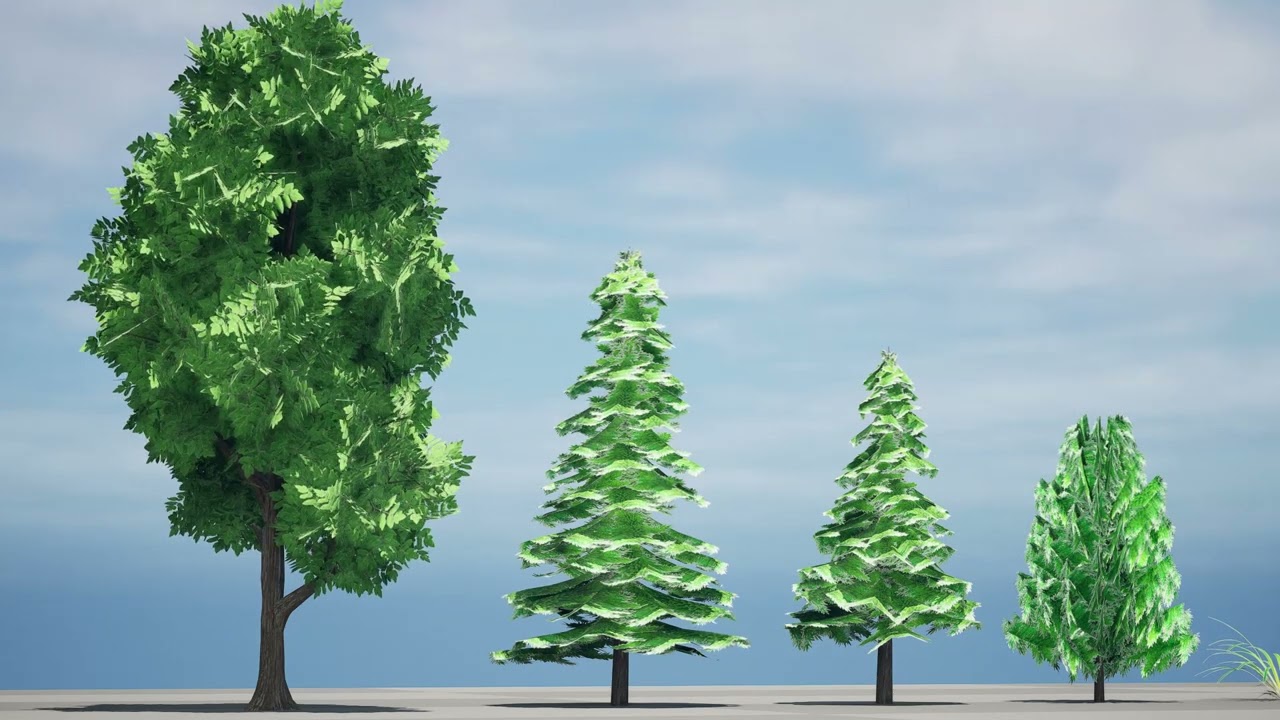 17 Stylized Game Ready Forest Assets 3D Model