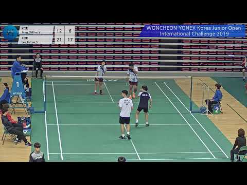 XD U19 R64| (KOR) Jang.O/Kim.Y vs (KOR) Lee.H/Lee.S[WONCHEON YONEX Korea Junior Open International
