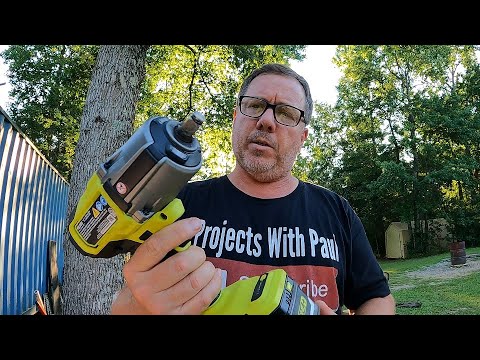 RYOBI Tools PBLIW01 1/2" Cordless Impact Wrench Real World Test And Review On Bush Hog