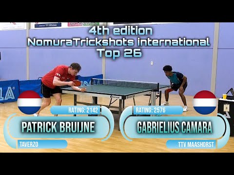 4th edition NTS int. tournament Patrick Bruijne vs Gabrielius Camara #sports #卓球