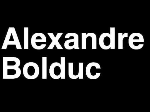 How to Pronounce Alexandre Bolduc Phoenix Coyotes NHL Hockey Player Runforthecube