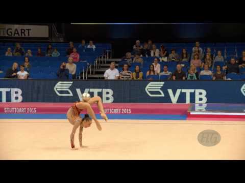 Anastasiya SERDYUKOVA (UZB) 2015 Rhythmic Worlds Stuttgart - Qualifications Ball