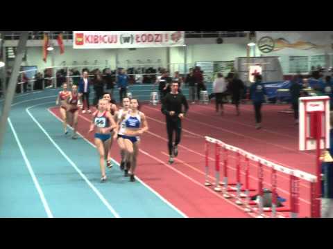 RKS ŁÓDŹ - HALOWY MITYNG LA - 1000m Kobiet - (14.01.2012)