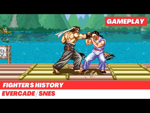 Fighter's History (1994) SNES / Evercade Gameplay / Full Playthrough