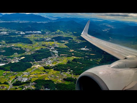 [4K] – Incredible Hiroshima Landing – Japan Airlines – Boeing 737-800 – HIJ – JA322J – SCS 1396