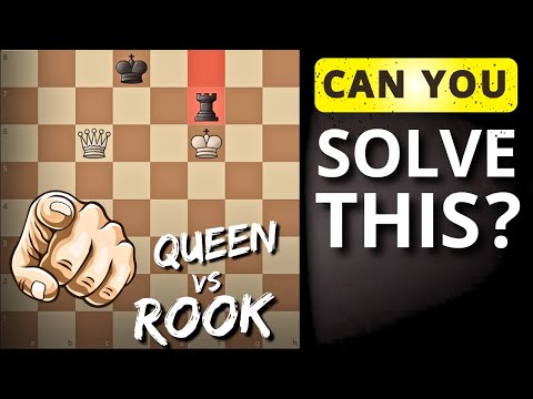 GREATEST Queen vs Rook Endgame Study Ever Seen on YouTube! 😱