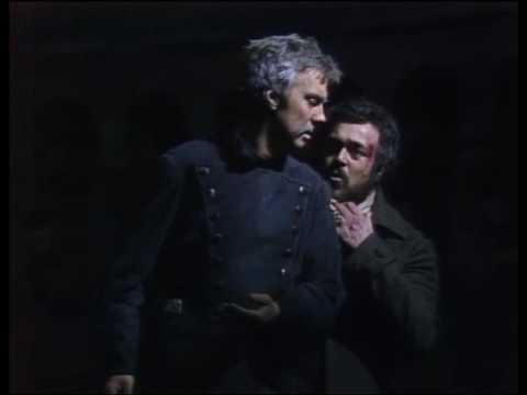 First three parts of Puccini: Tosca act 3 with english captions 1978