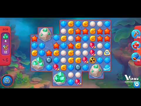 Fishdom. 9138 hard level no boosters and diamonds. 15 moves